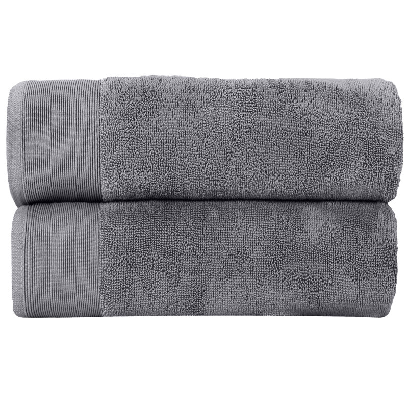 Harbison Cotton Plush Bath Towel, Gray