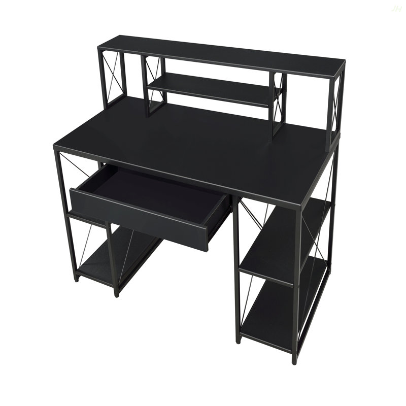 All Purpose Black Finish Writing Desk, Black