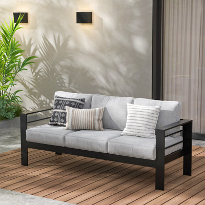Brandtley Aluminum Patio Sofa