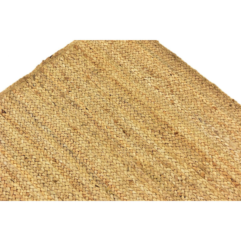Tapis beige en jute / sisal tressé à la main Vinny Southwestern, Carré 8 pi