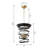 Aemon 4 - Light Dimmable Cage Chandelier-1978243021