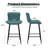 Upholstered 27" Counter Stool With Metal Frame-922861237