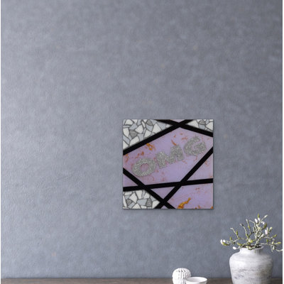 Omg-Purple Painting by Eddie Bruckner