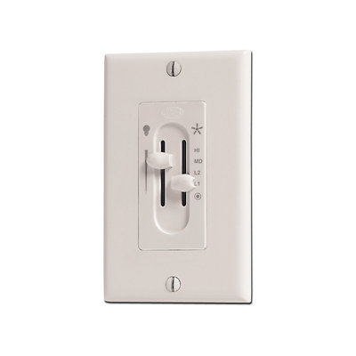 Dual Slide Light and Ceiling Fan Wall Control