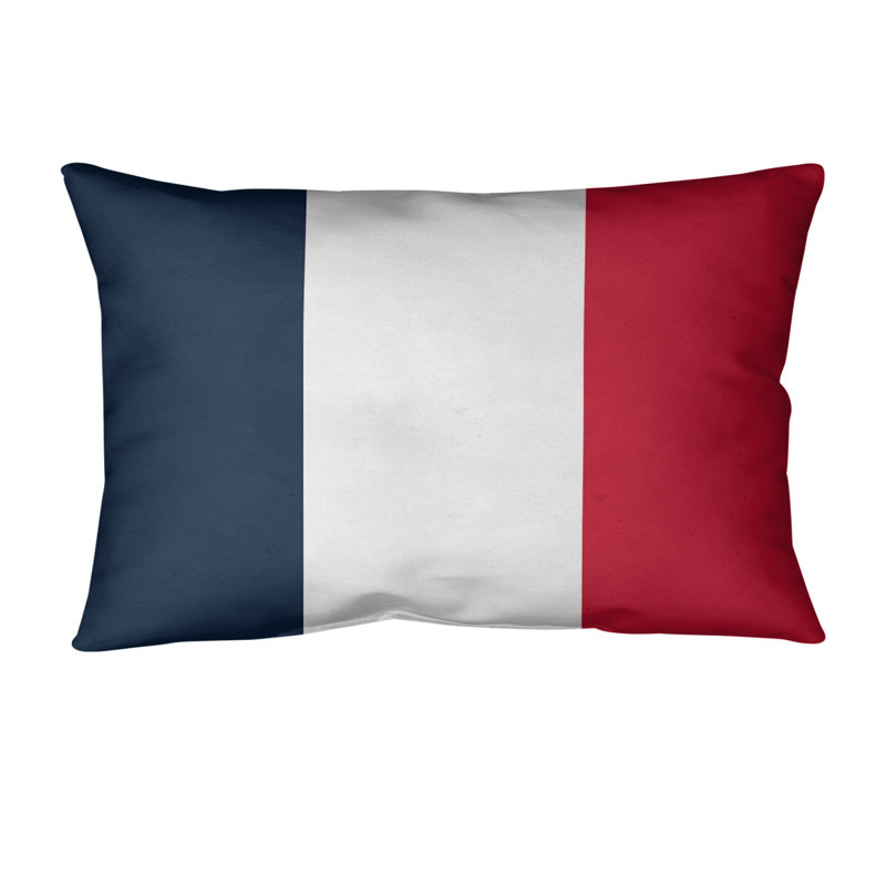 Housse de coussin lombaire Atlanta, Tennessee Red, Bleu foncé / Rose