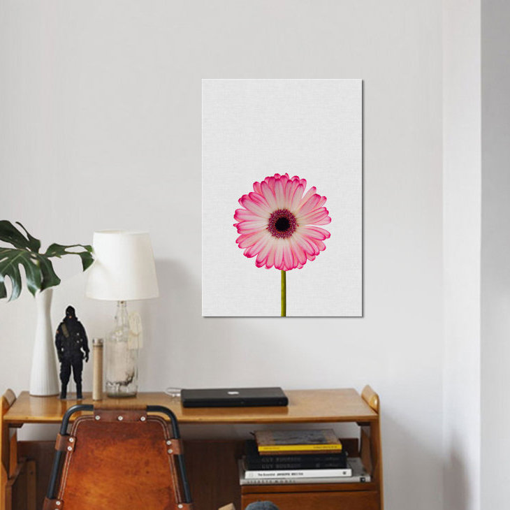 «Daisy», impression sur toile, H 12 po x l 8 po x P 0,75 po, Pas de tapis, Toile tendue