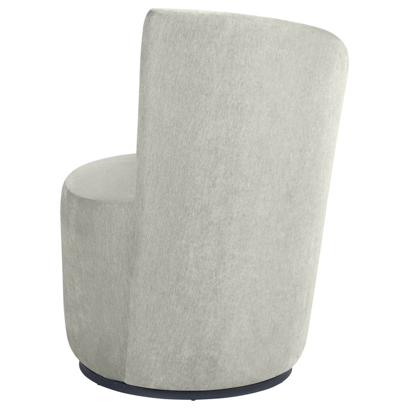 Chaise pivotante rembourrée Kaylie, Gris