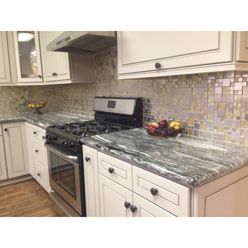2" x 2" Natural Stone/ Glass Versailles Mosaic Wall Tile