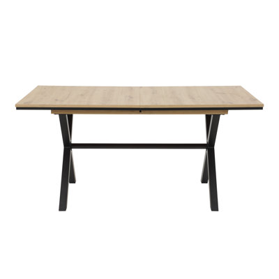 Sybil Extendable Metal Base Dining Table
