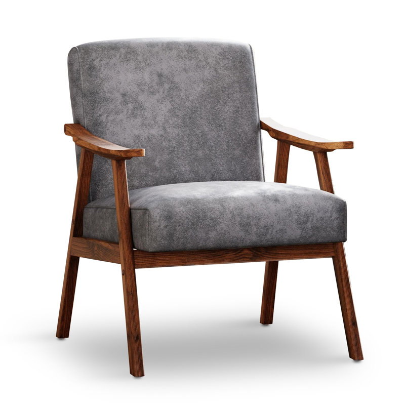 Chaise d'appoint en polyuréthane, Gris, PU