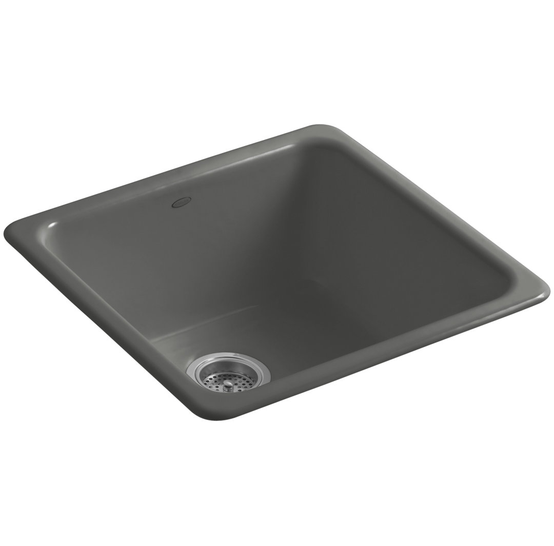 IronTones 20.875" L x 20.875" W Dual Mount Kitchen Sink Kohler