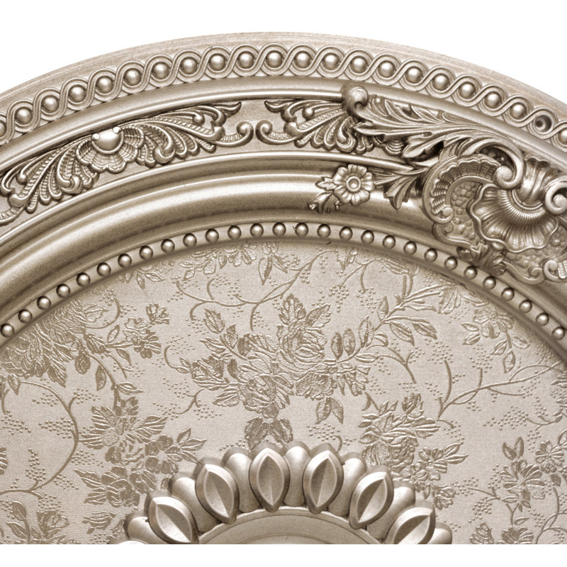 Petite médaillon de plafond rond champagne