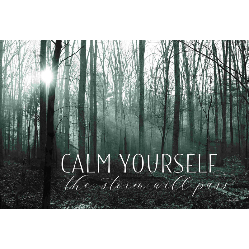 "Calm Yourself" par Lori Deiter - photographie sur toile tendue, H 12 po x l 18 po