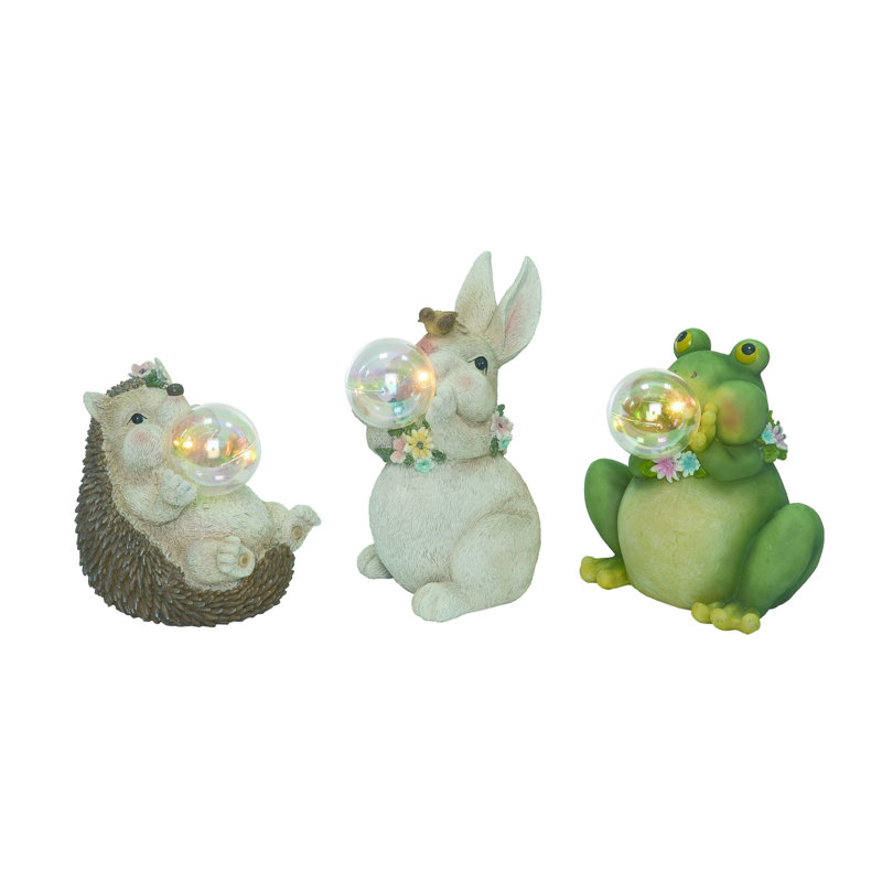 Ensemble de 3 créatures à bulles 8,75 po Spring Light Up
