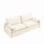 Canapé-lit convertible 4 places - tissu chenille, siège profond, canapé Cloud avec rangement, port USB et oreiller 2-en-1, canapé-lit pour salon, appartement, chambre à coucher-1369457685
