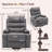 Geier PU Upholstered Heated Massage Chair,Lift Assistance-1959664052