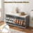 Burlington 8 Pairs Shoe Storage Bench with 2 Flip Drawers for Entryway-1409247598