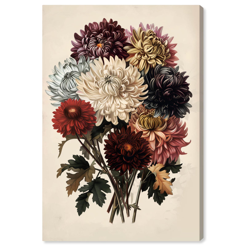 Art, art floral, nature morte, toile, H 15 po x l 10 po, Toile tendue
