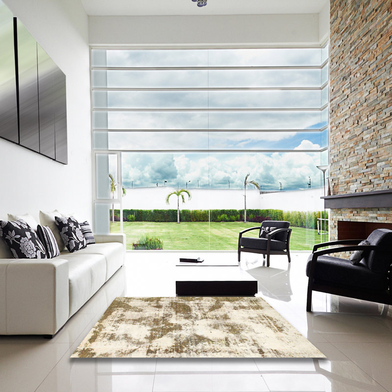 Abstract Indoor Rug, Square 8'