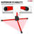 5 Core Tripod Mic Stand Adjustable Heavy Duty Floor Holder Microphone Boom Arm - RED - 1PC