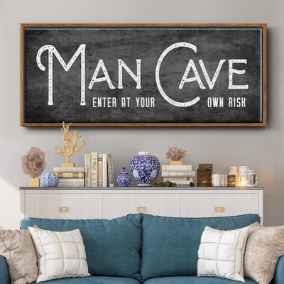 «Man Cave», toile encadrée