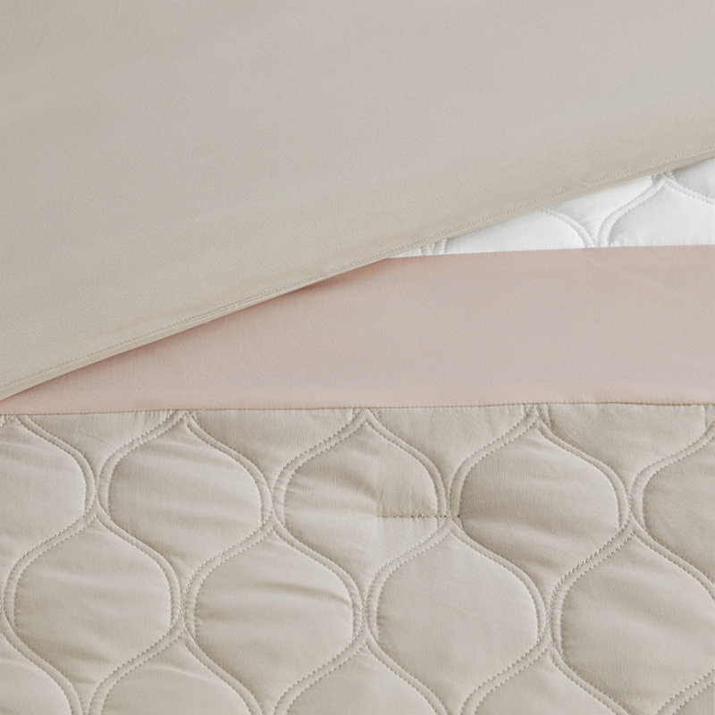 Luxury King Bedding Sets, Polyester 8 Piece Damask Set For Home