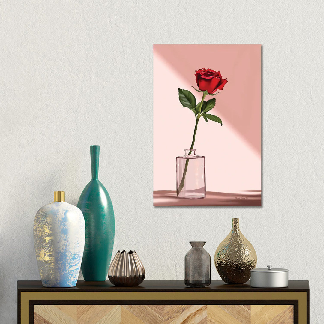 Rose von Elza Fouche - Galerie-verpackte Leinwand Giclée auf Leinwand