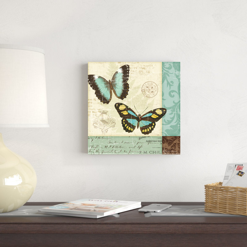 " Butterfly Patchwork II ", 12" H x 12" W x 1.25" D