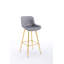 Ensemble de 2 tabourets de bar Amyris de 30 pouces avec repose-pieds chromé-50735122-59713548