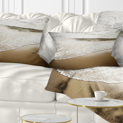 Coussin White Waves en Méditerranée - Imprimé Sea & Shore