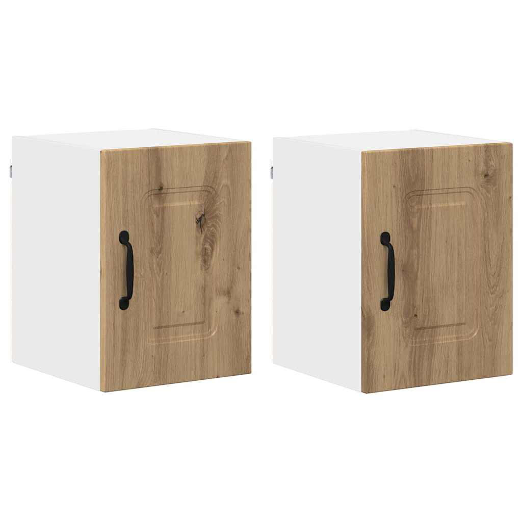 Vidaxl Kitchen Wall Cabinet 2 Pcs Artisan Oak 30 X 31 X 40 Cm