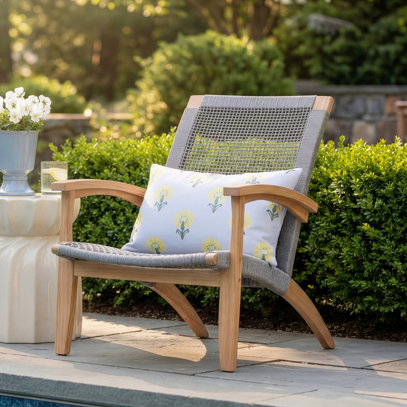 Cantera Teak Outdoor Adirondack Chair
