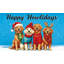 Tapis gaufré Happy Howlidays