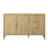 Modern Wave-Pattern Sideboard With 3 Drawers, Large Storage Buffet Cabinet-470138268