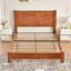 Lit rembourré avec velours moelleux, coins arrondis doux et sans sommier tapissier Wauson-1033833594-1033833598