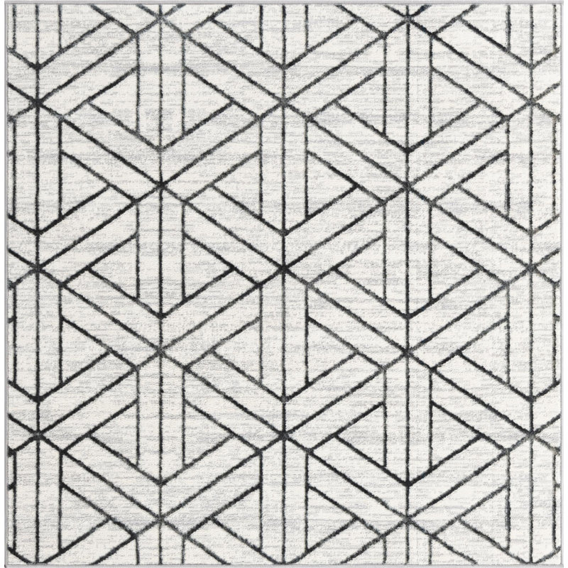 Eshin Abstract Indoor Rug, Square 7'