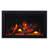 31.75'' W Black Electric Fireplace