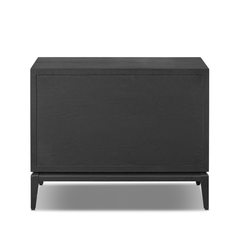 Rosenell Closed Nightstand, Black