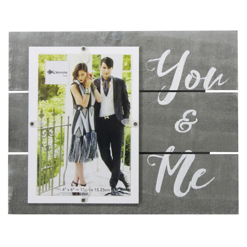 Dolbeare Gray Manufactured Wood, Plastic Matte Picture Frame