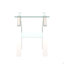 Ensemble de 2, table basse moderne en verre trempé, table de bout, table carrée-275560782-275560783-275560881