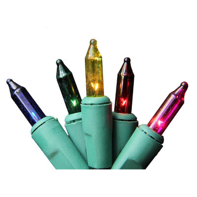 150 mini lumières de Noël multicolores scintillantes multicolores - fil blanc 8,5 pi