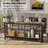Entryway Table,Narrow Couch Table Behind Sofa,Entry Way Console Tables for Living Room,Foyer,Hallway,Unique Design,Brown-1380495085