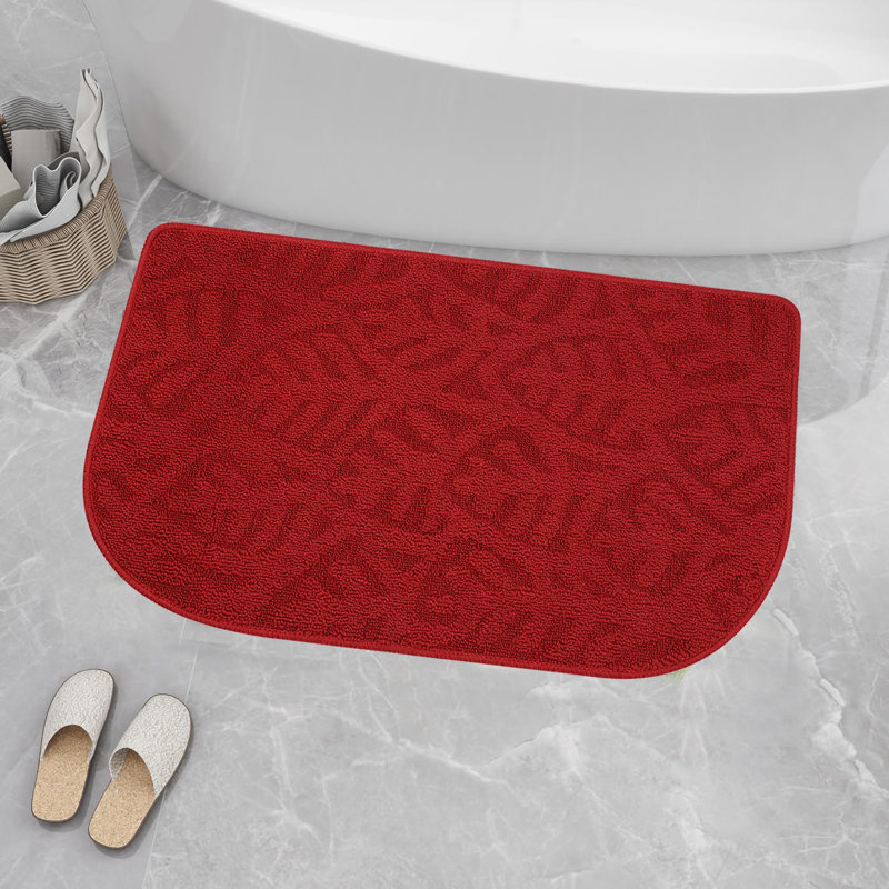 Paillasson d'extérieur antidérapant Deidra, Rouge, L 19,68 po x L 31,49 po