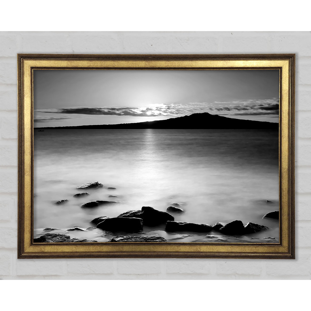 Leinwandbild Ocean Mist Reflections B N W