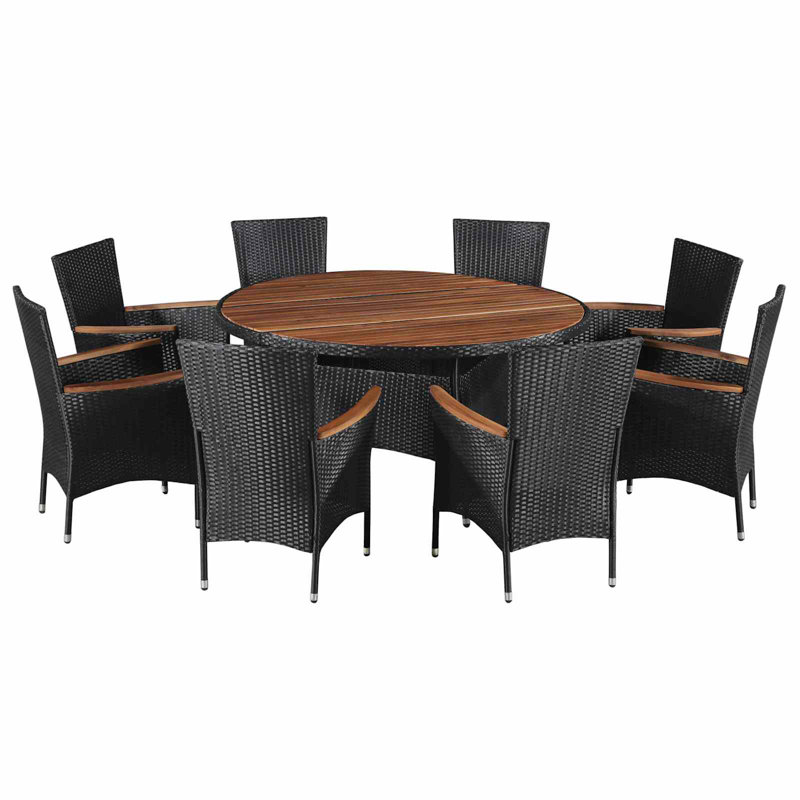 8 - Person Patio Dining Set with Round Table