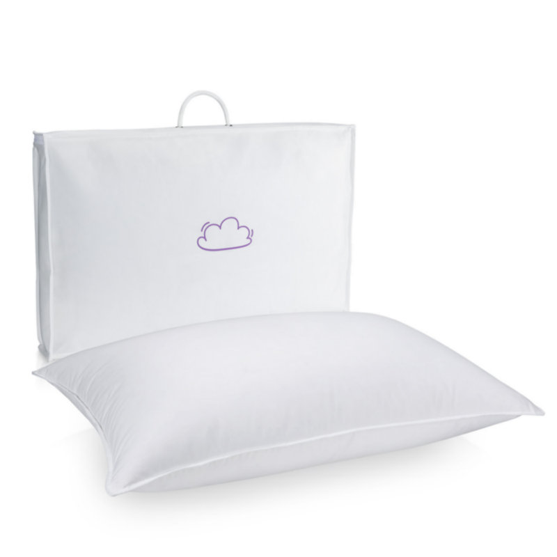 Luxury Firm Goose Down Pillows With 100% Natural 1000+ Fill Power And 700Tc Cotton Shell, Down Bed Pillows With Cotton Cover（Set of 1）