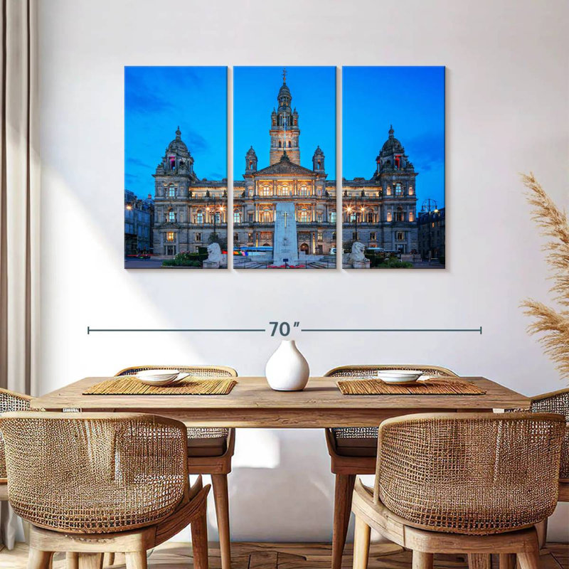 Lilie Glasgow City Chambers, H 36 po x l 57 po