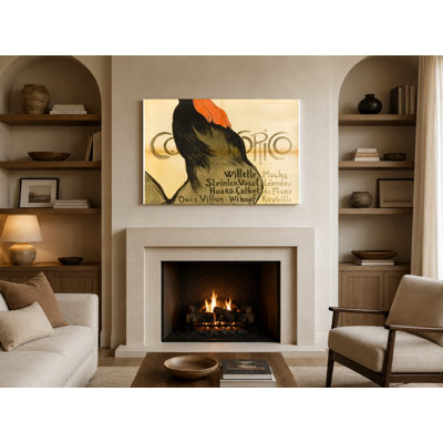 Cocorico 1899 - Belle Époque French Rooster Vintage Poster Wall Art - Canvas Wall Art