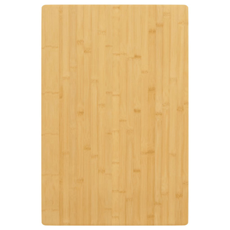 Plateau de table en bambou Vidaxl avec finition vernie moyenne durable, Brun