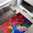 Abstract Floral Design Non-Woven Soft Print Rug Perfect for Adding a Stylish Touch to Your Living Room or Bedroom Decor-126123958
